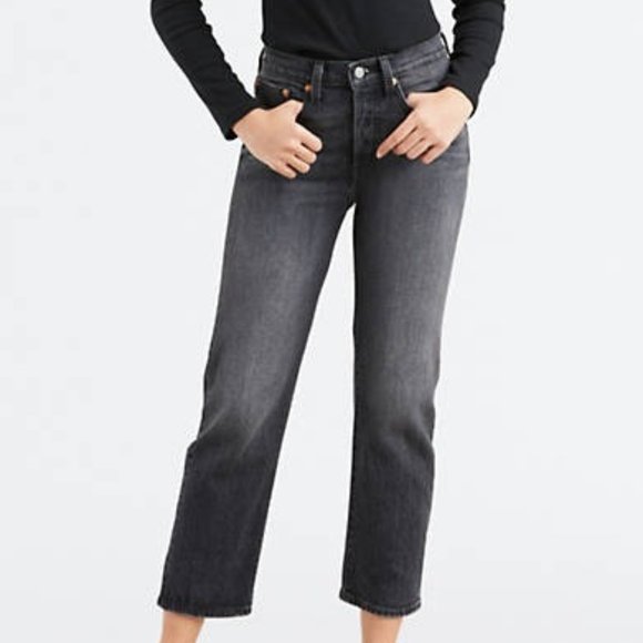 Levi's Denim - Levi's Wedgie High Rise Jeans 31 x 26 Grey Wash Straight Leg Denim